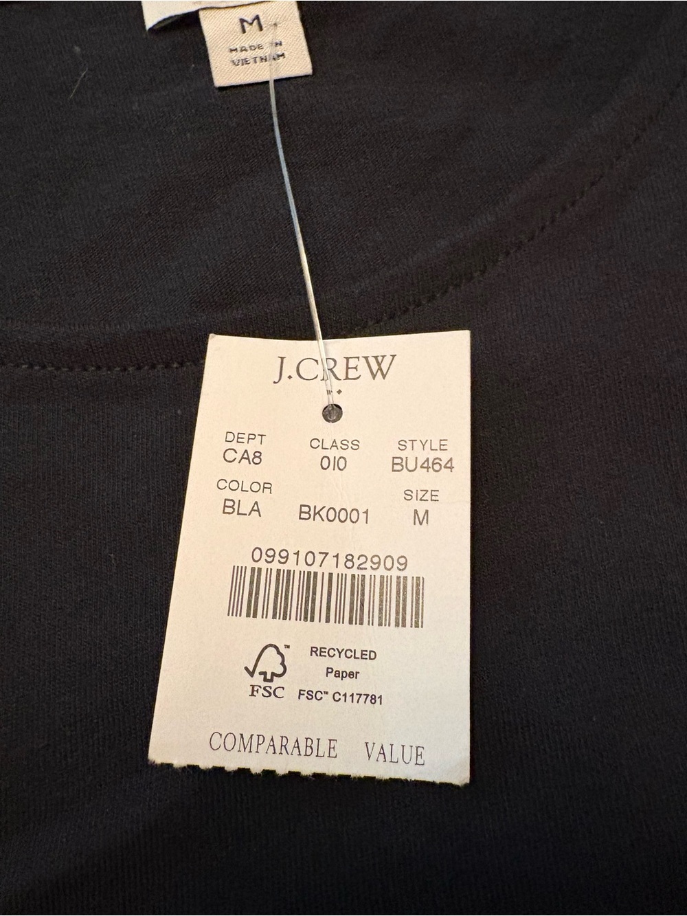 J. Crew Black Sheer Dot Ruffle Sleeve Tank - Picture 6 of 7